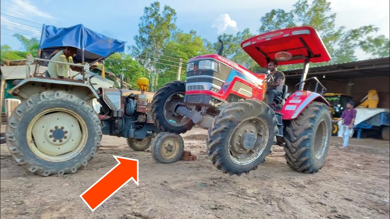 Tractor Stunt ट्रैक्टर के ऊपर ट्रैक्टर चढ़ा दिया Mahindra Arjun Novo 4x4 vs Eicher 242 vs Sonalika 60