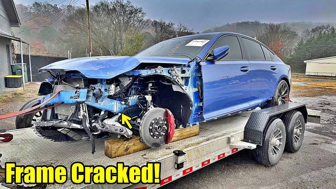 Rebuilding The CADILLAC CT5-V Black Wing That Wrecked Into A Corvette Z06!