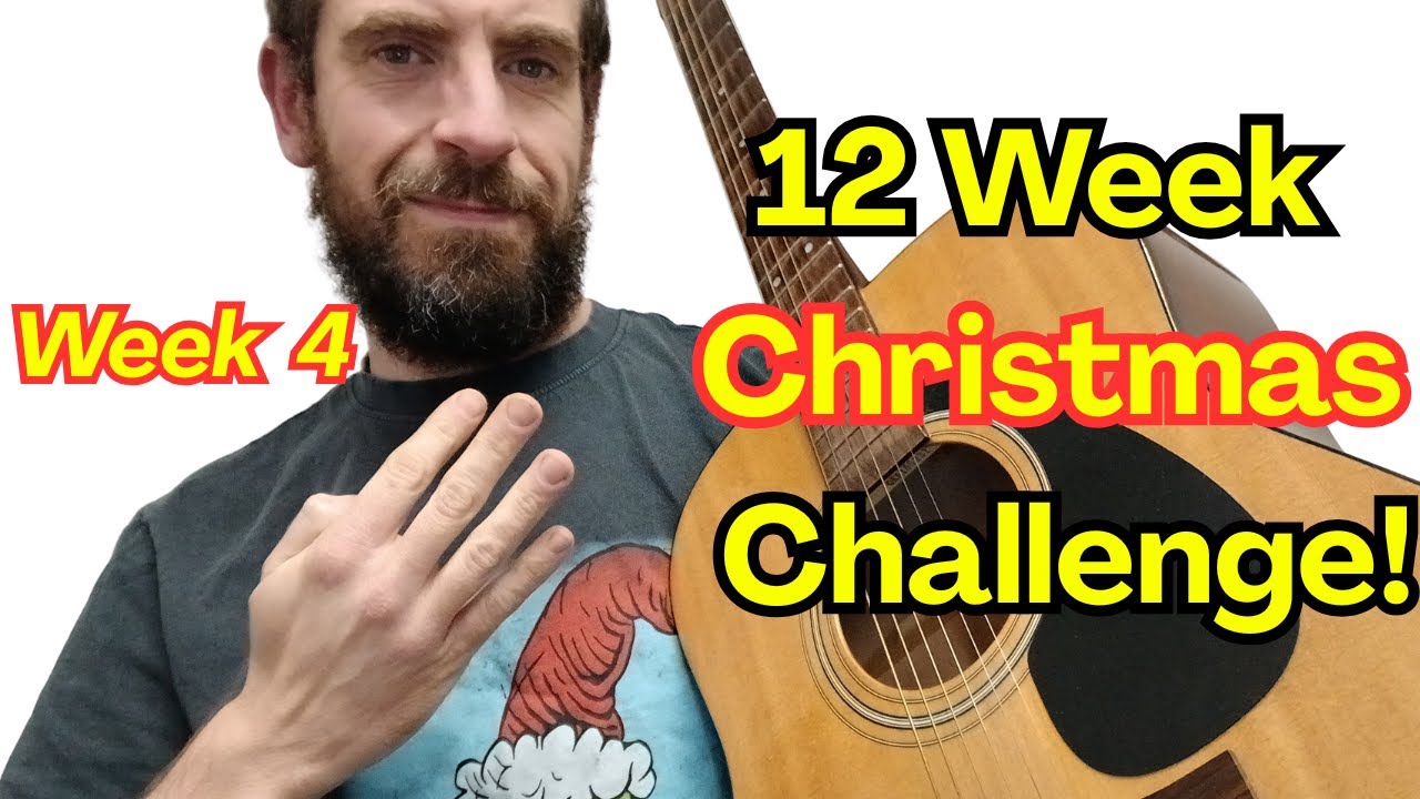 Silent Night on One String 🎸 | Easy Christmas Guitar Lesson for Beginners (Week 4 Challenge