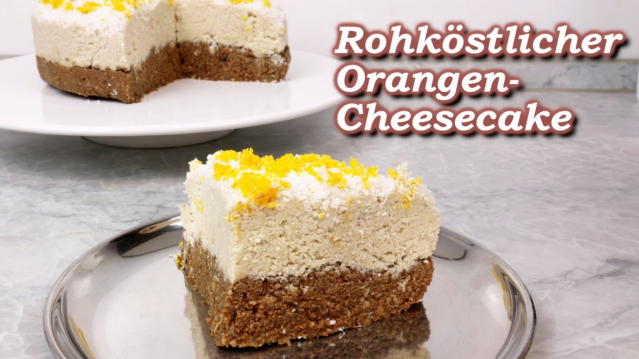 Rohköstlicher Orangen-Cheesecake 🍊✨ Weihnachtsduft & gesunde Süße