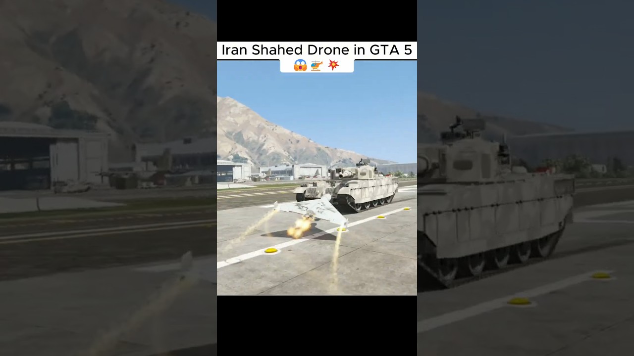 Iran Shahed-136 Drone in Grand Theft Auto V 🇮🇷🚁💥 | Deadly Drone Strike #Shorts