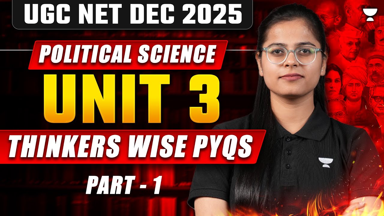 PYQs( Part-1) Unit - 3 Indian Political Thoughts | UGC NET Political Science  | By Poorti Ma'am