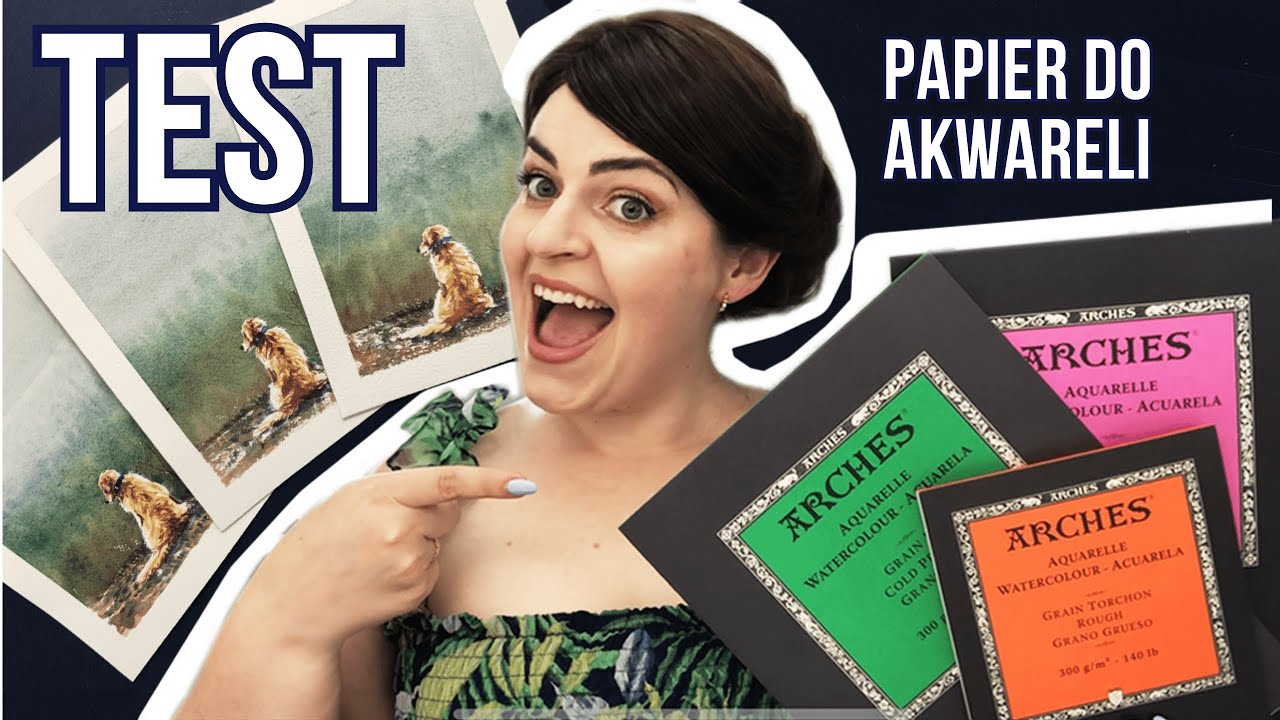 TEST papieru Arches! Papier do akwareli! Każdy początkujący powinien to obejrzeć!