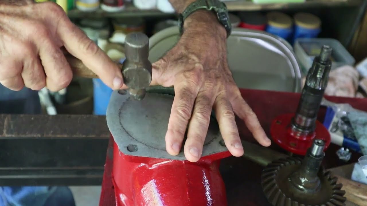 HOW to Make a Gasket the OLD Way  -  Rebuilding a 6 in PTO Drive Belt Assembly