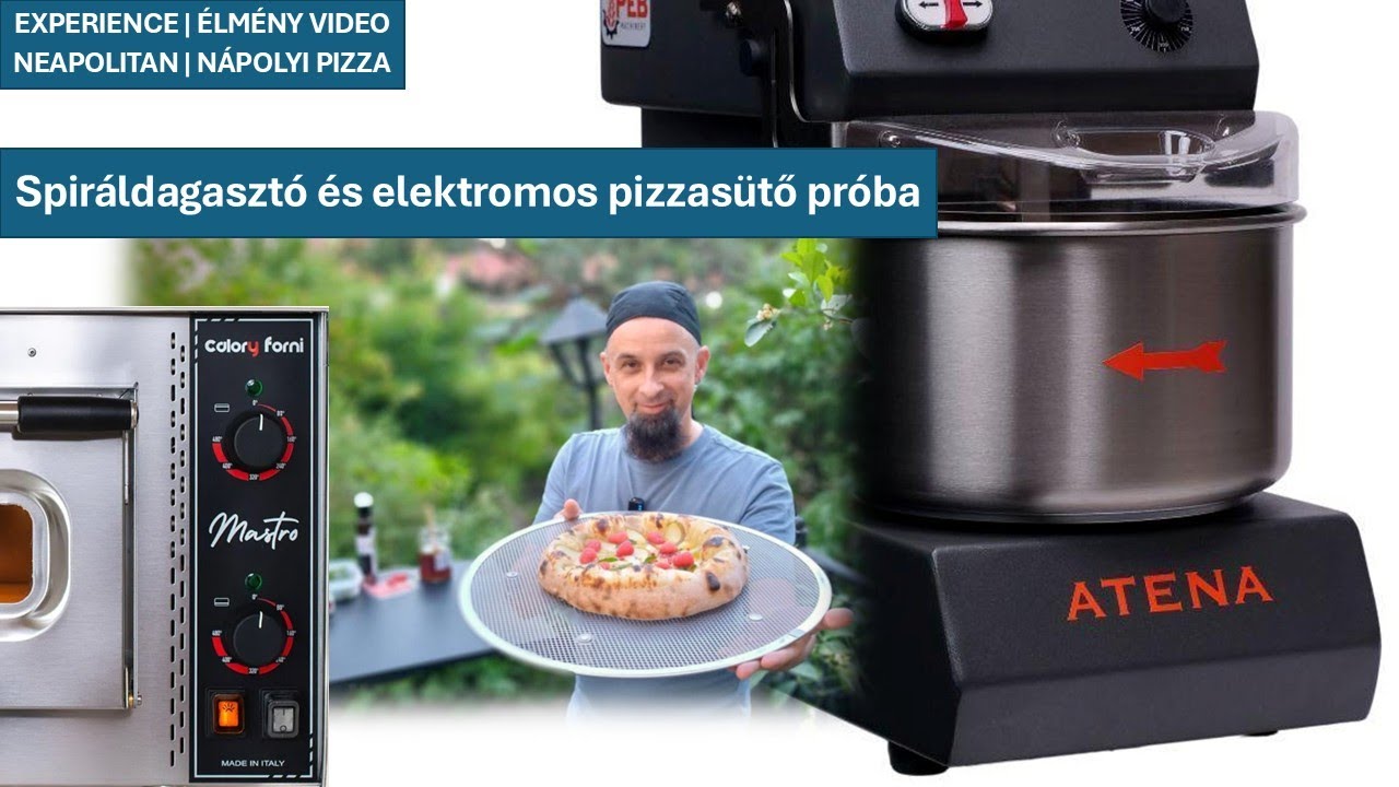 Spiráldagasztó és elektromos pizzasütő próba - PEB Machinery Atena, Calory Forni CF62M MASTRO 'MEK'