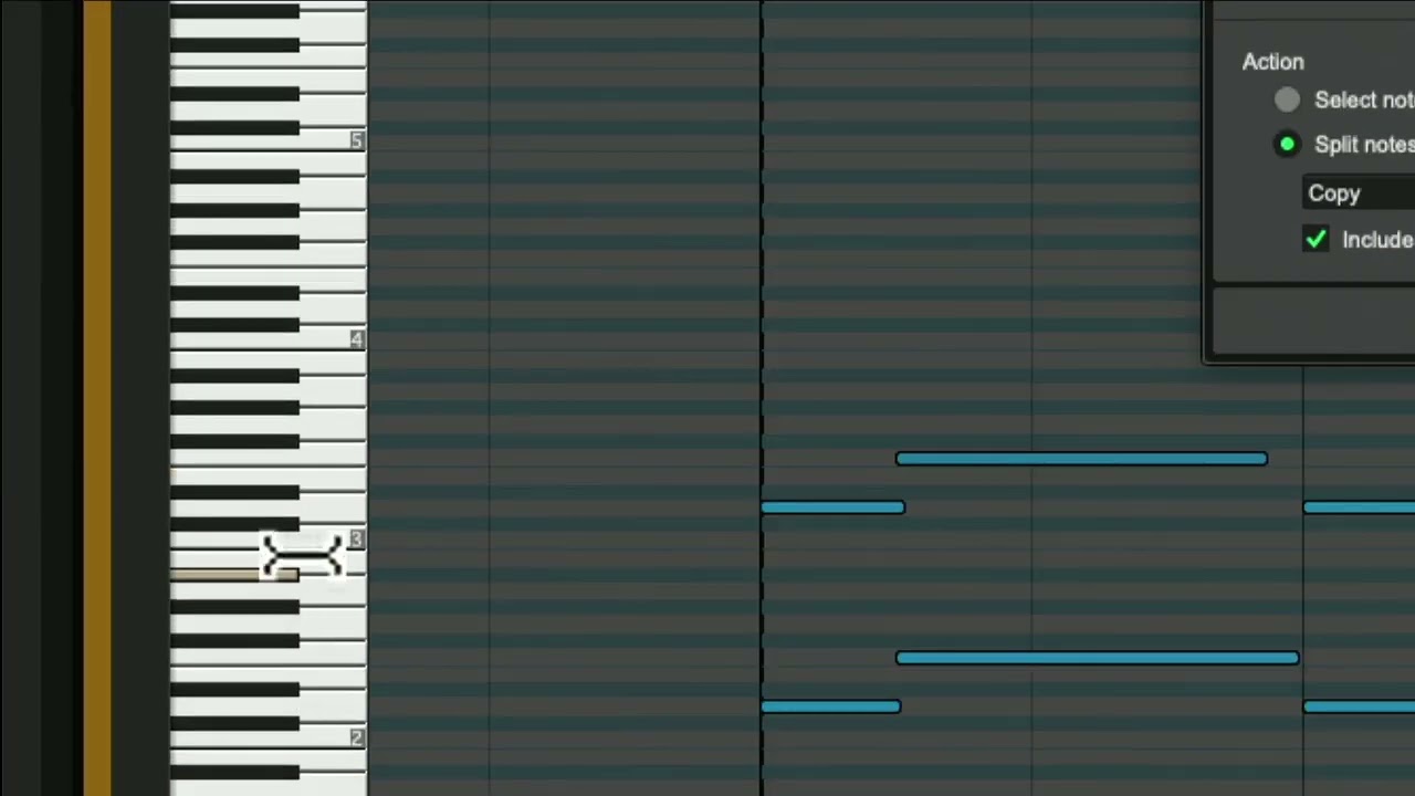 MIDI Splitting Notes in Pro Tools