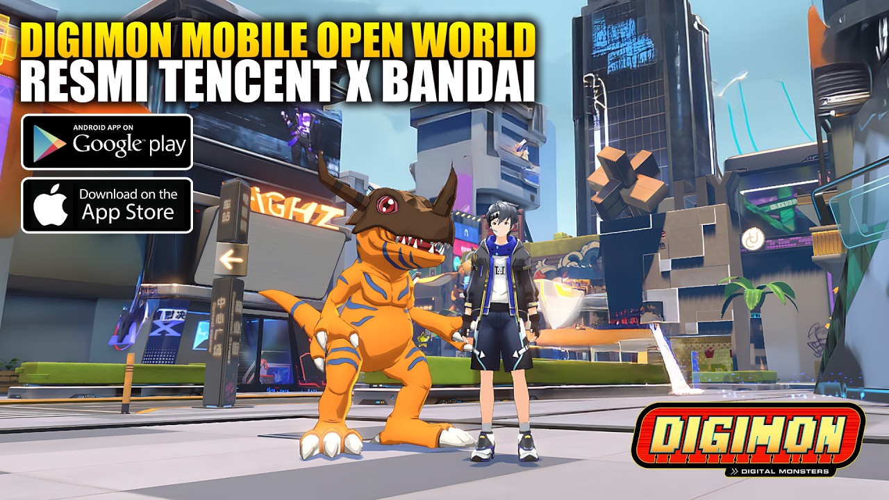 ОТКРЫТЫЙ МИР! Официальная онлайн-игра Digimon для мобильных устройств от Tencent и Bandai! - Digi...