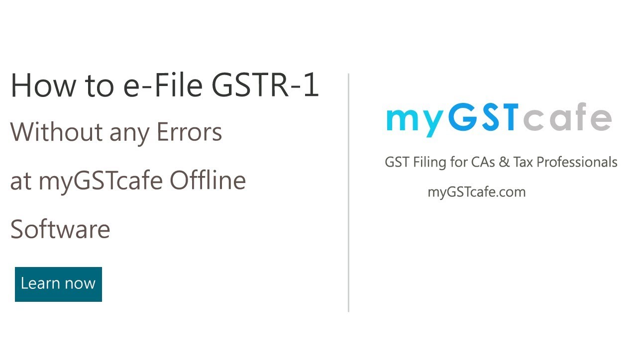 How to e-file GSTR-1 return without any Errors | Live Video | Offline Utility | Watch Now