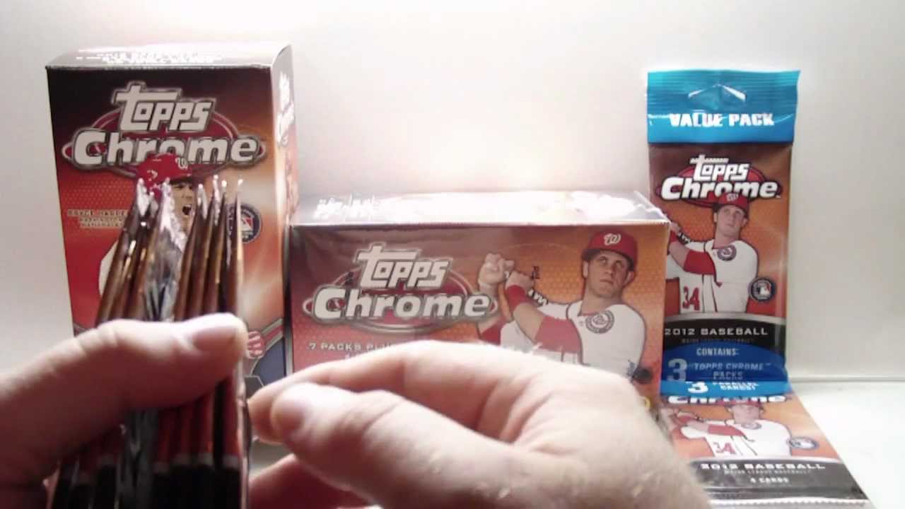 2012 Topps Chrome Baseball Blaster Box Break!