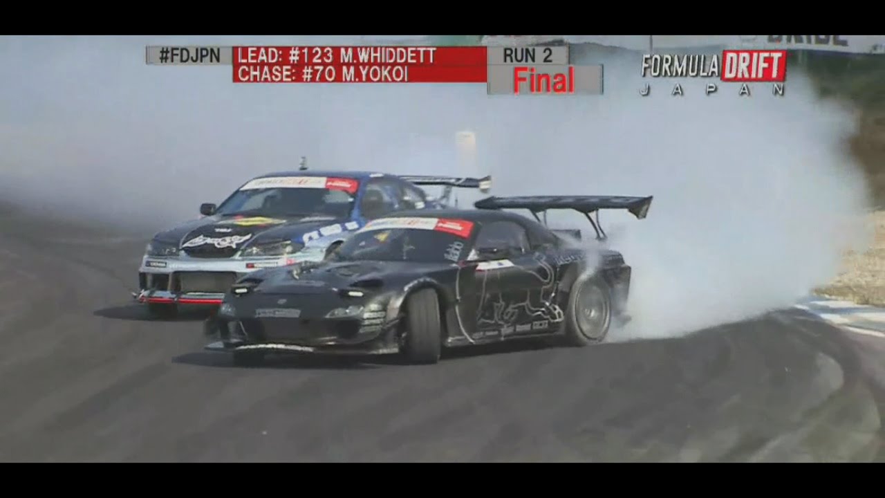 Formula Drift Japan Round 2 Ebisu Final - Mad Mike vs Yokoi
