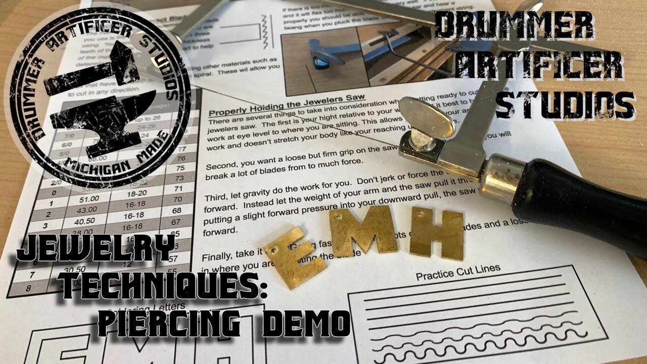 Jewelry Techniques: Piercing Demo