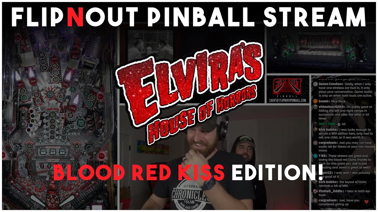 🔴LIVE - Elvira's House of Horrors Pinball Machine Blood Red Kiss Edition!!!