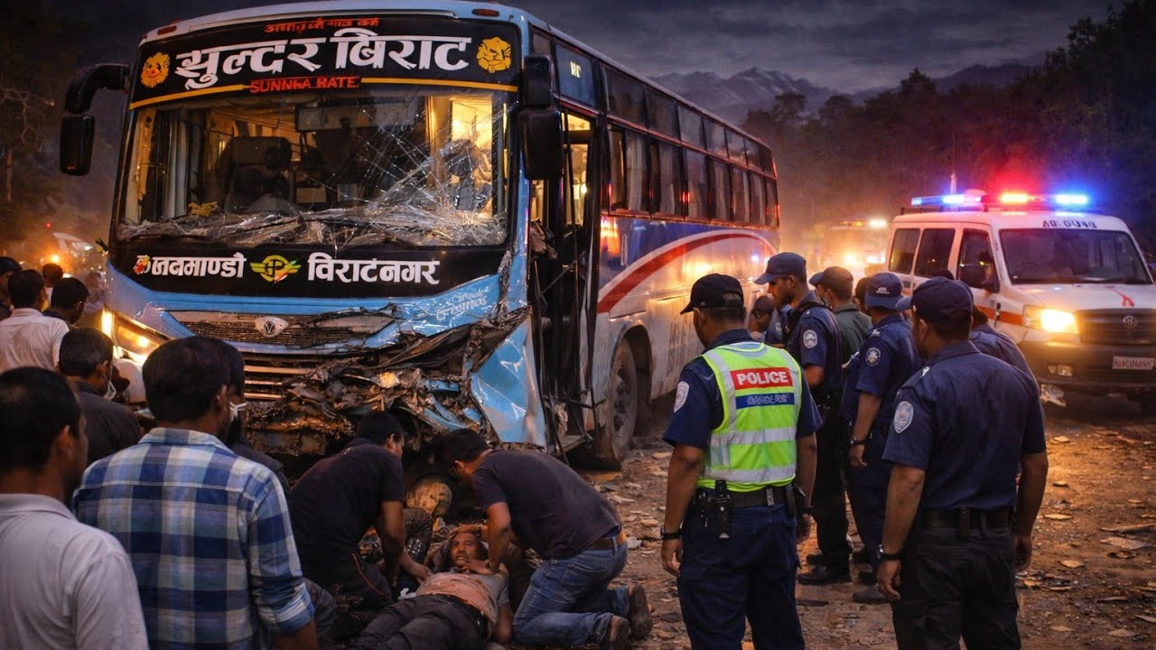 Kathmandu to Biratnagar Bus Journey | Sundar Birat Bus Midnight Accident | Grateful to Survive