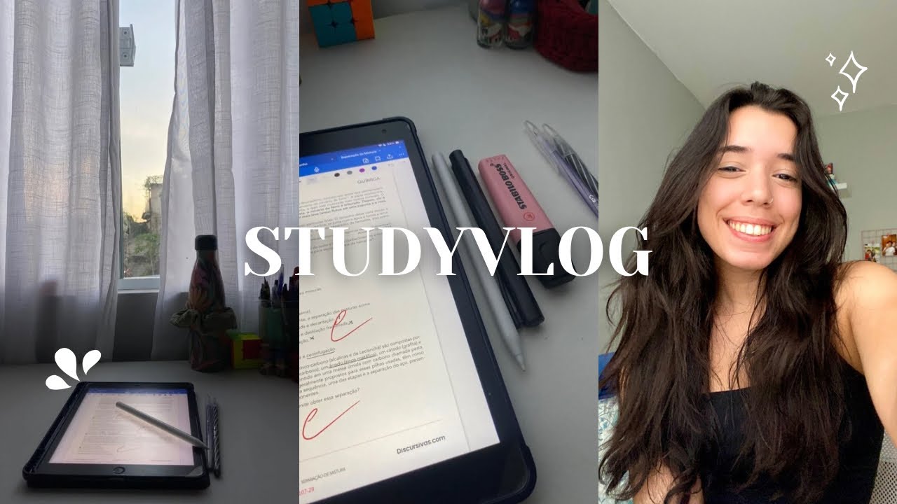 study vlog | um dia de estudos bem tranquilinho ✨