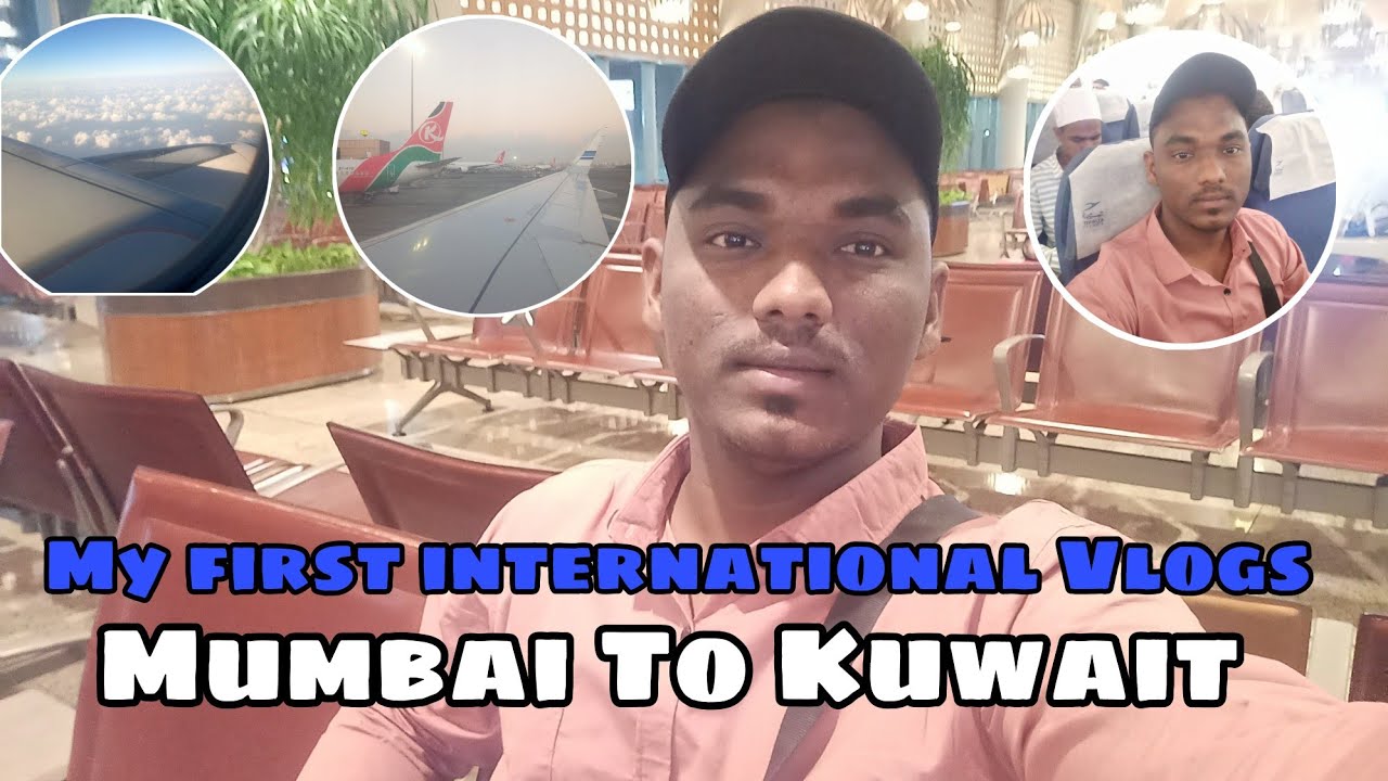 MY first international vlogs, Mumbai to Kuwait flight ✈️ 🇮🇳 🇰🇼