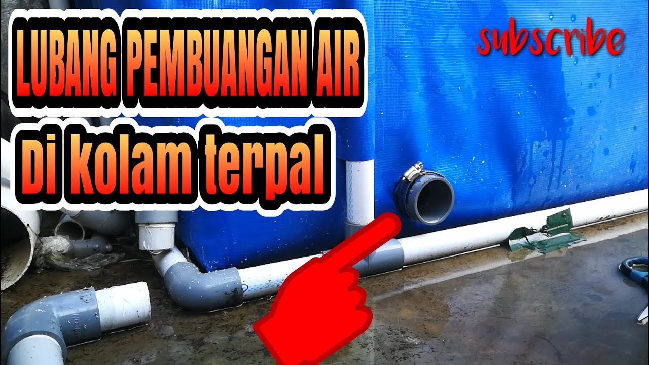 #kolamterpal cara mudah lubangi kolam terpal