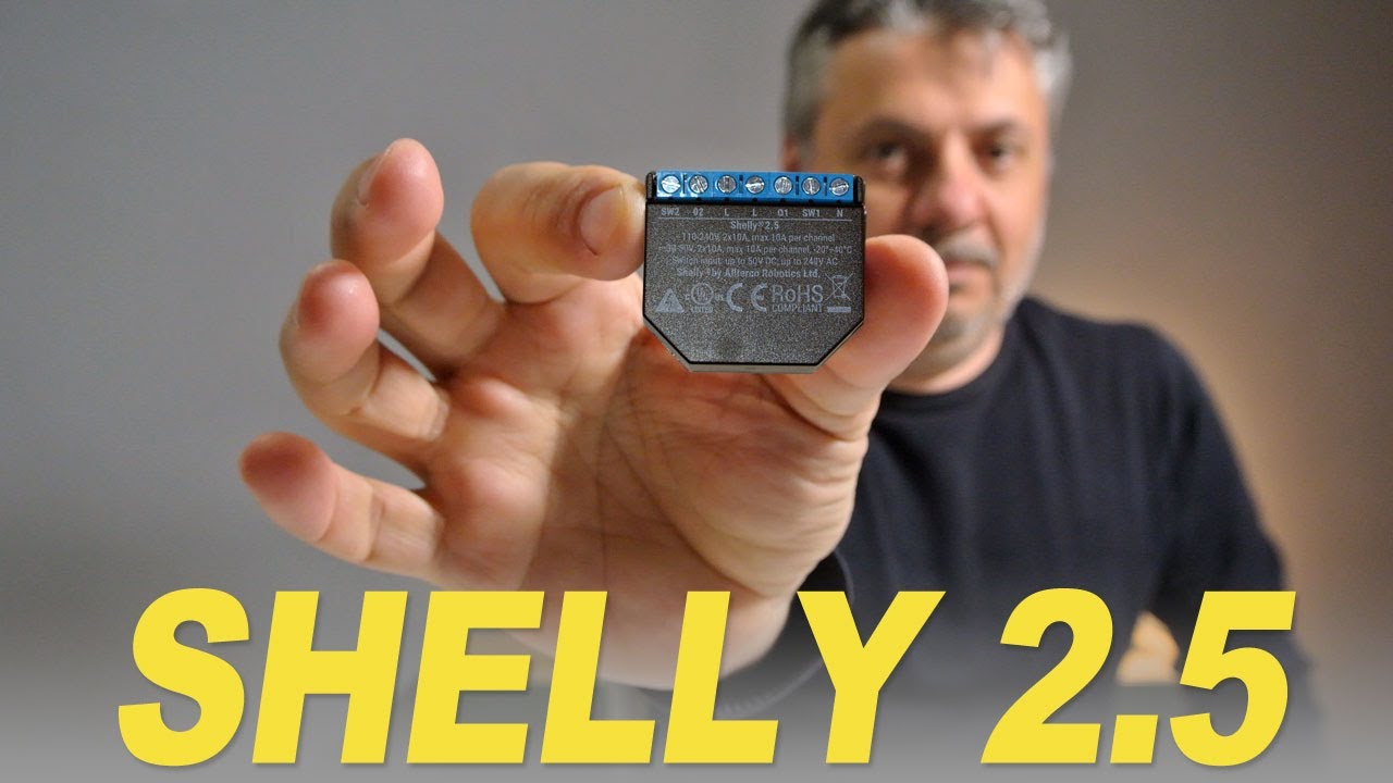 SHELLY 2.5: come DOMOTIZZARE tende, tapparelle e luci monitorando i CONSUMI