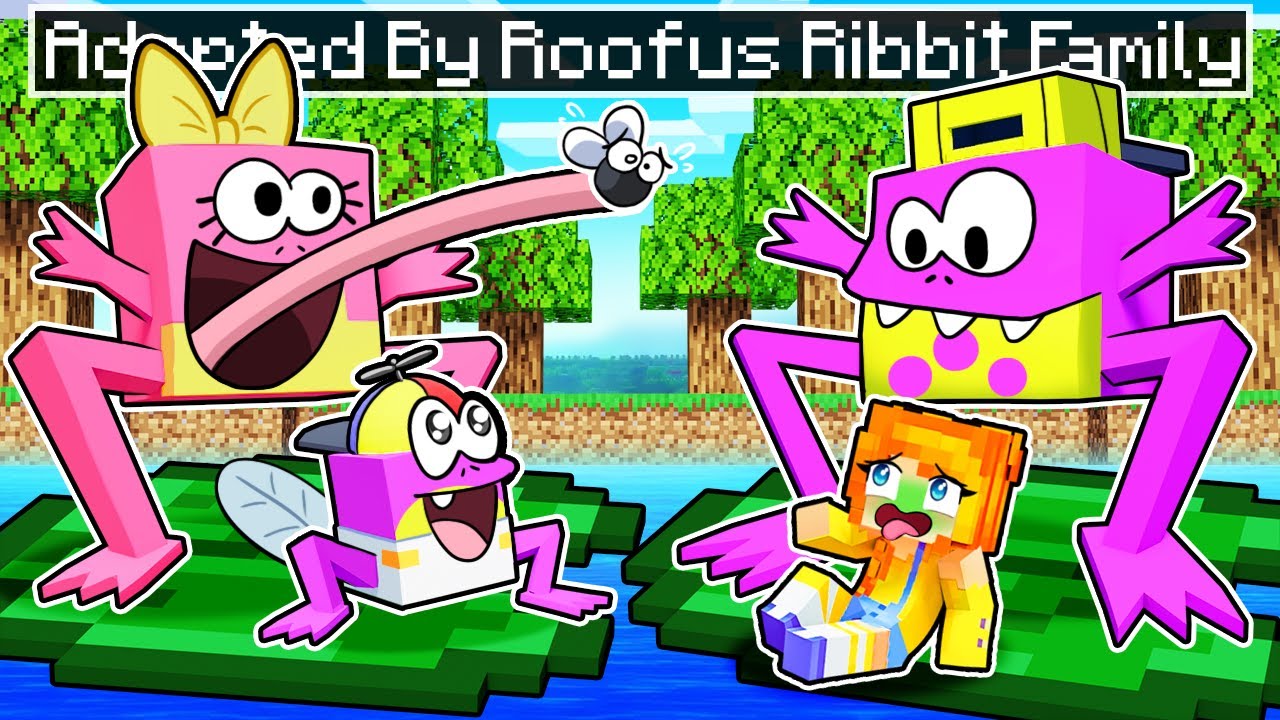 Adopted by the ROOFUS RIBBIT FAMILY in Minecraft!