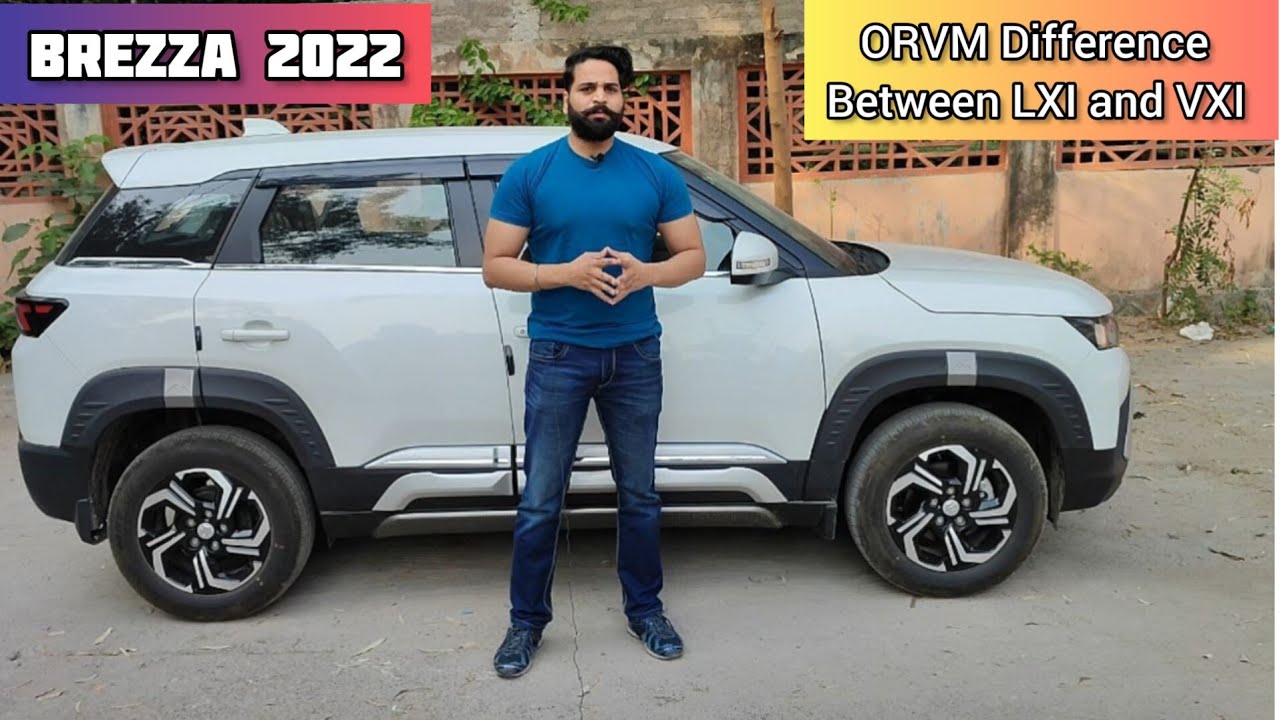 BREZZA 2022 | ORVM Difference between LXI and Vxi 🤔| Use of ORVM Electrical foldable and Adjustable|
