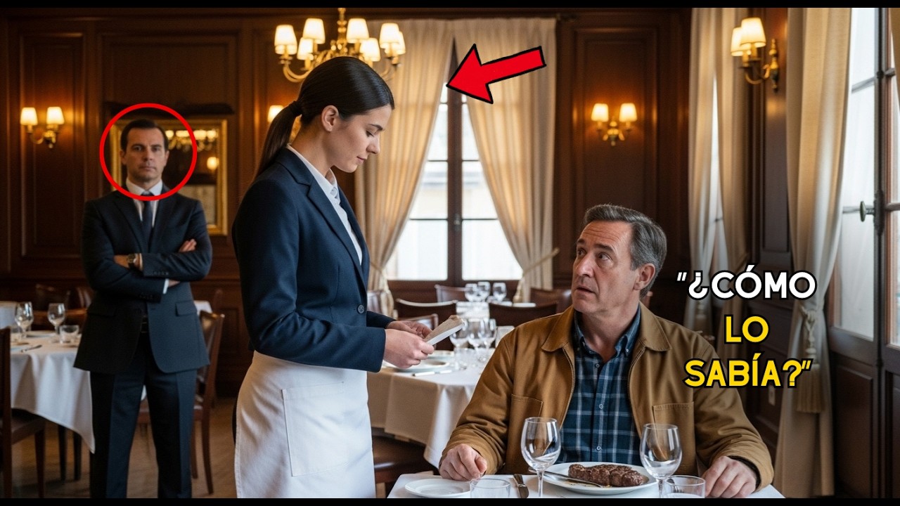 EL MILLONARIO DISFRAZADO SOLO QUERÍA COMER… HASTA QUE UNA NOTA DE LA CAMARERA LO CAMBIÓ TODO