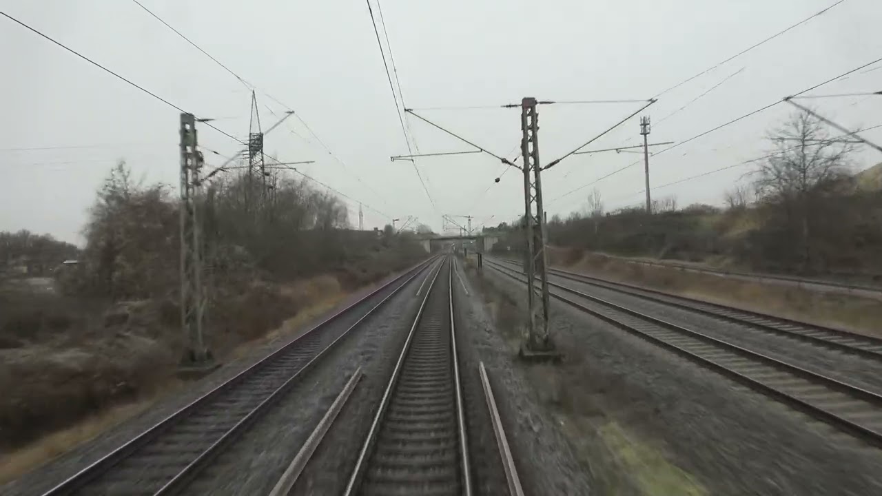 Train cab ride; Lehrte-Wunstorf (via Hannover Hbf) (20250105)