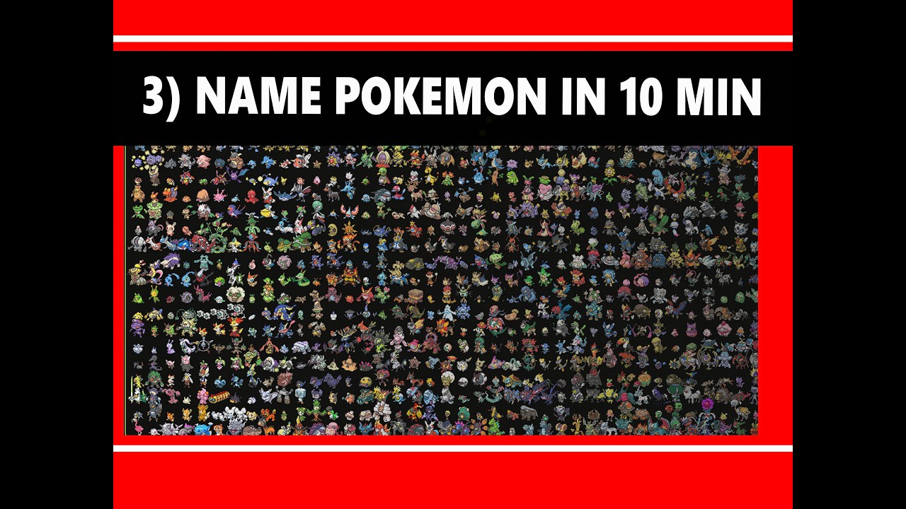 (Day 3) Naming as many Pokemon as I can in 10 min... 151