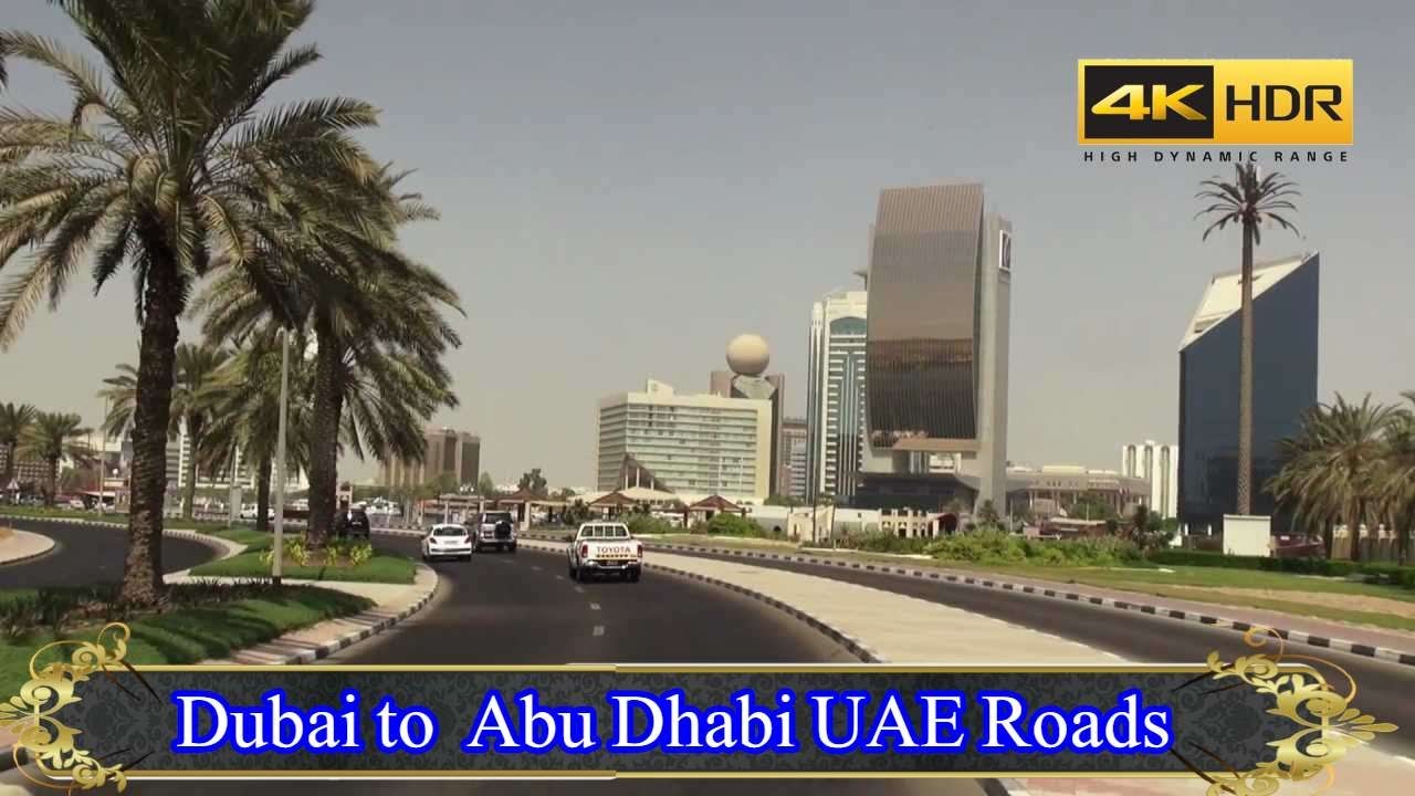 Driving from  Dubai to  Abu Dhabi UAE Roads drive 4K Driving 🇦🇪