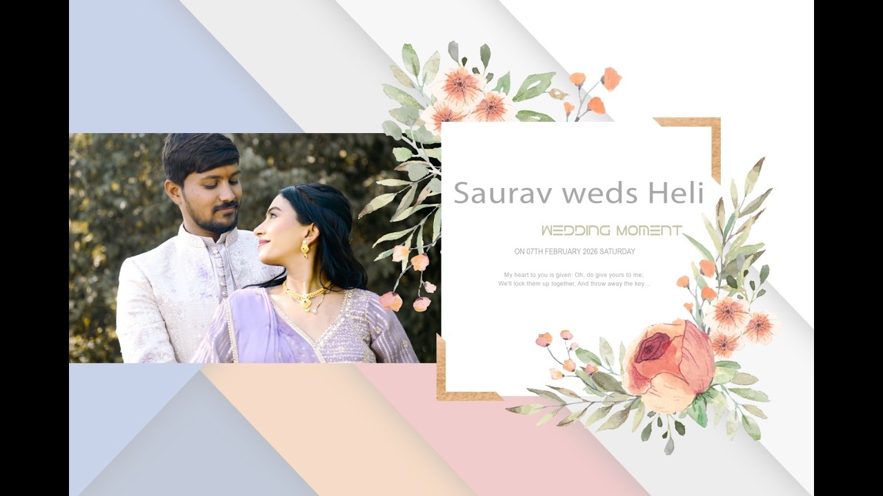01  Saurav weds Heli wedding ceremony