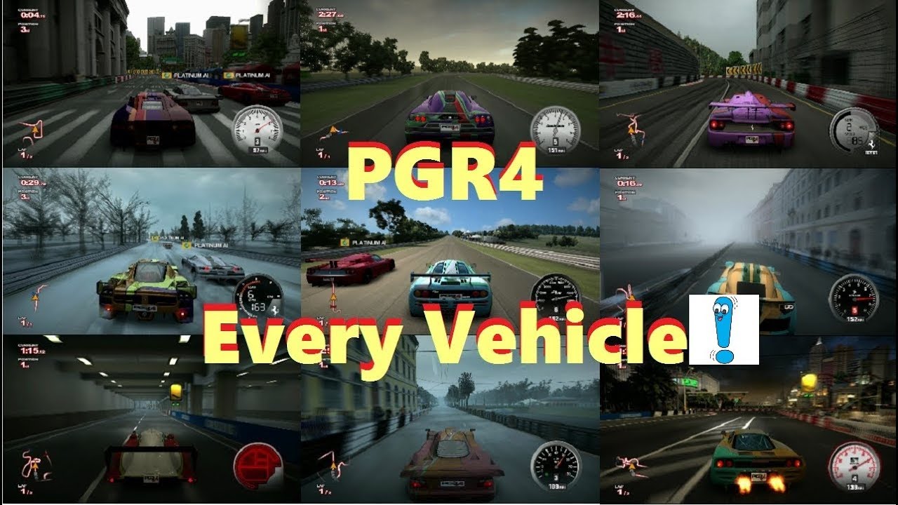 Project Gotham Racing 4 (PGR4): Every vehicle (car/bike) (Gameplay)