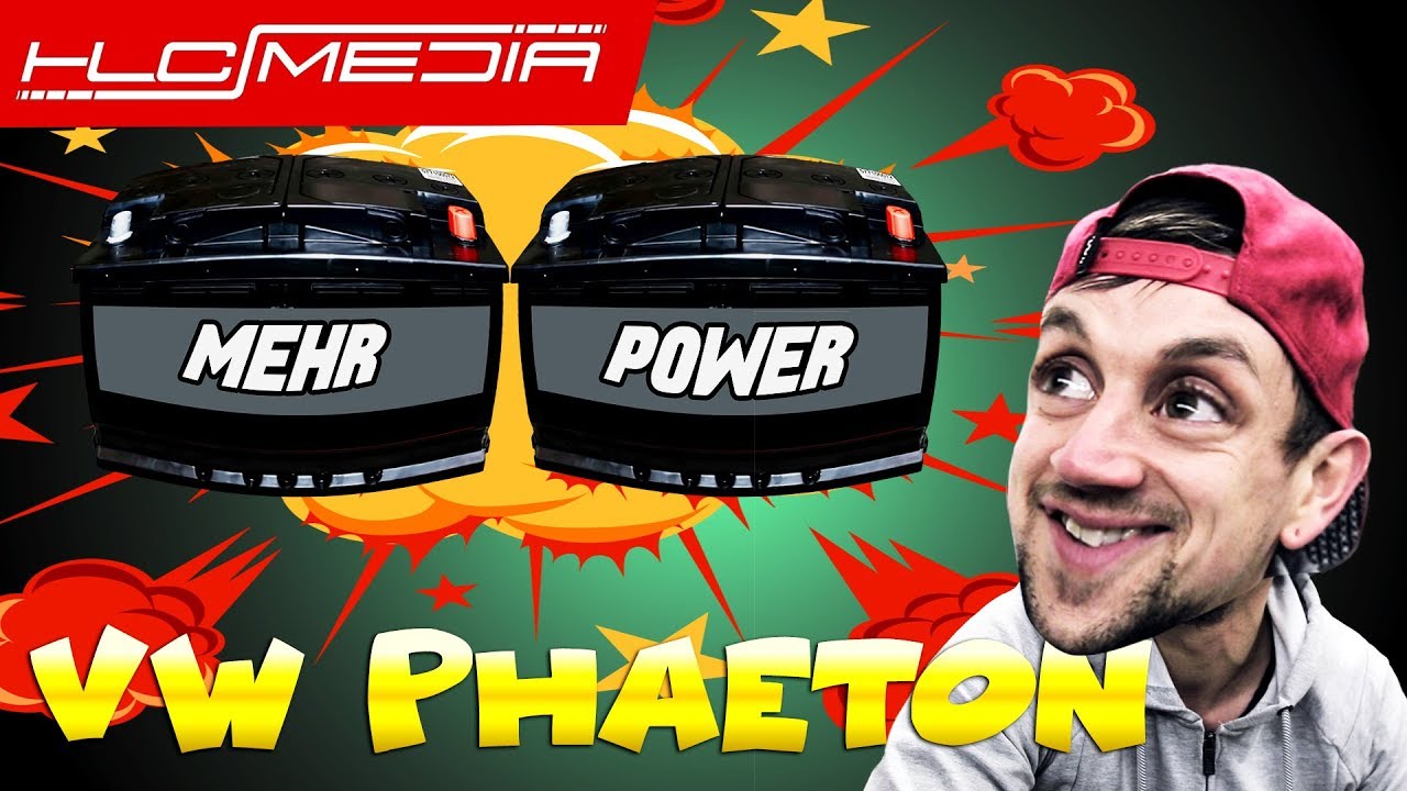 Auto Batterie Leer Wechsel beim VW Phaeton - HLCMEDIA Schraubervlog