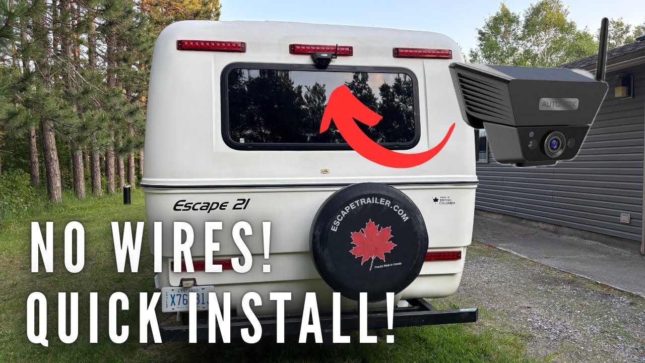 Wireless RV Backup Camera Install & Test | AUTO-VOX Solar 5 Magnetic Backup Camera