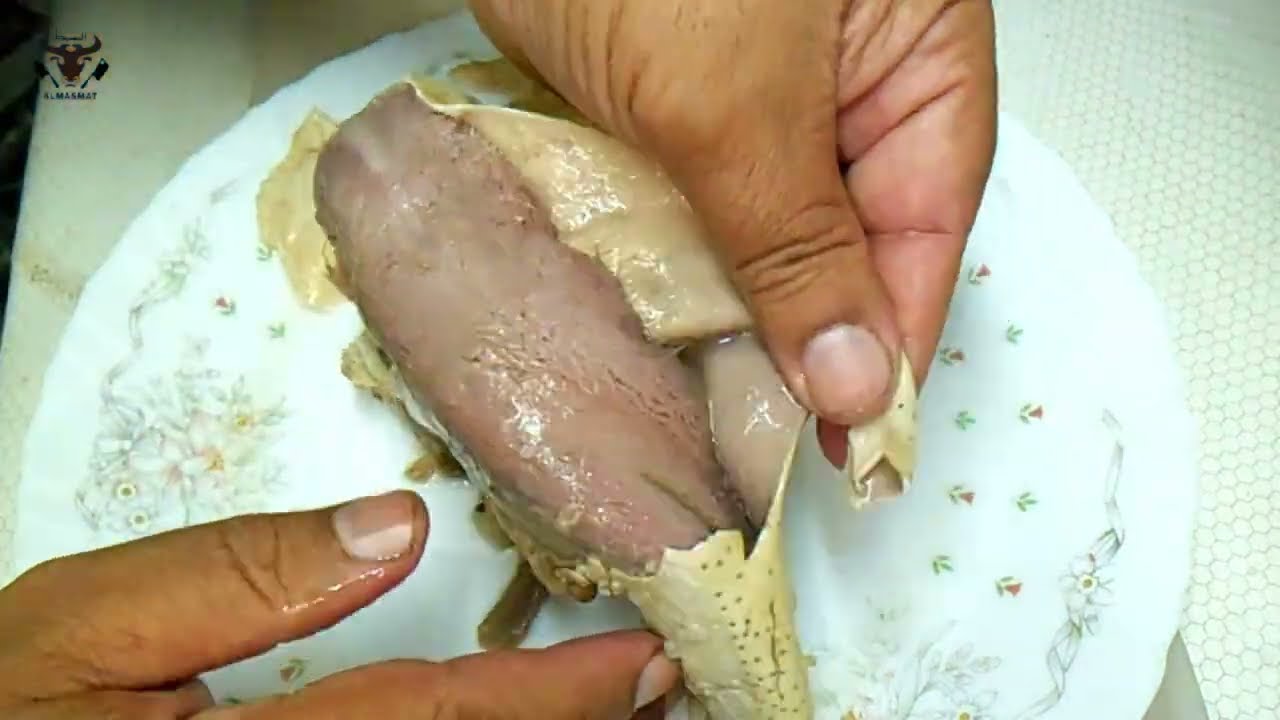طريقة عمل لسان العجل بطريقة المسمط . فواكه اللحوم Cooking beef tongue