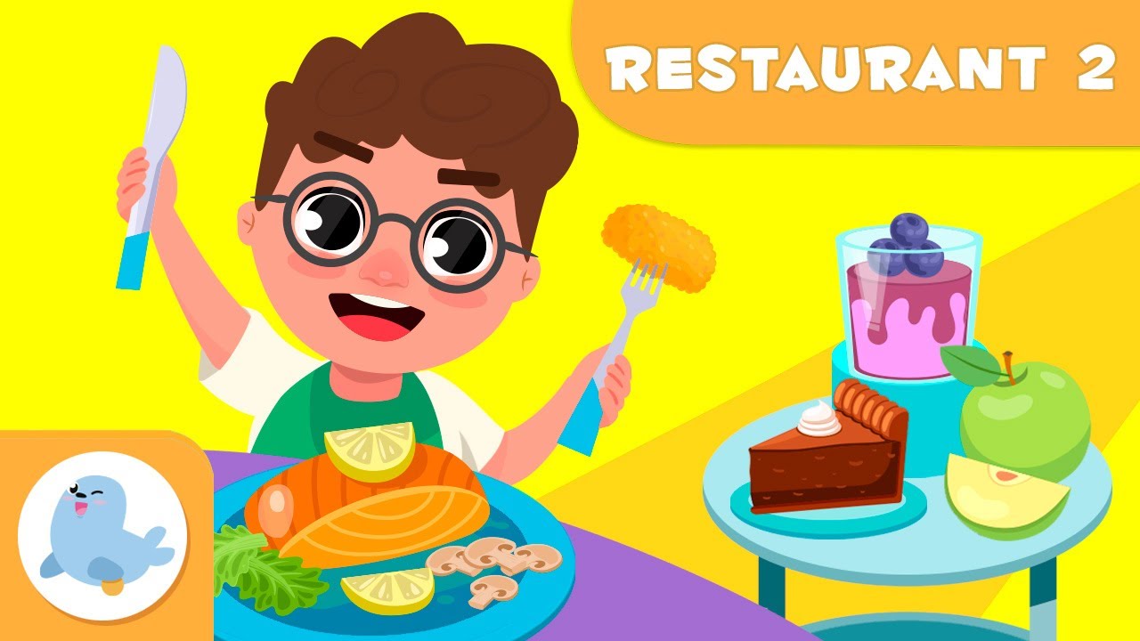 RESTAURANT 👨‍🍳 Vocabulari per a nens 🍰🥕 Episodi 2