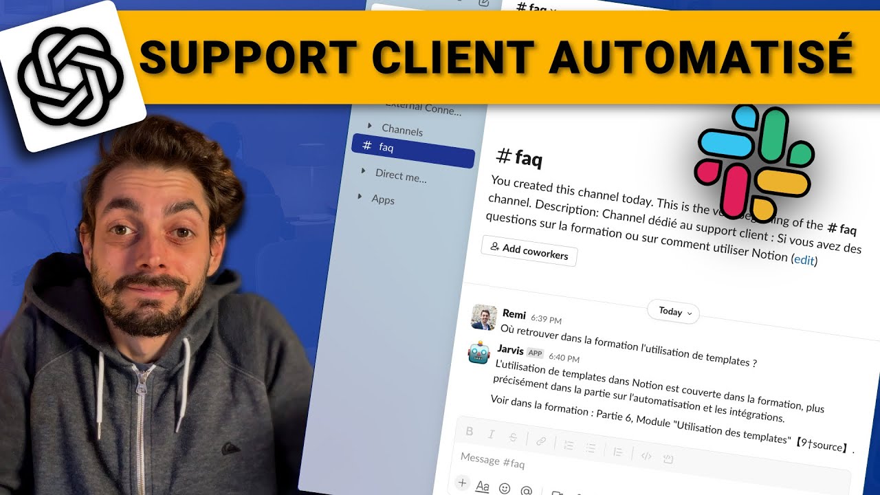 J’ai automatisé le support client dans Slack avec ChatGPT - Guide complet