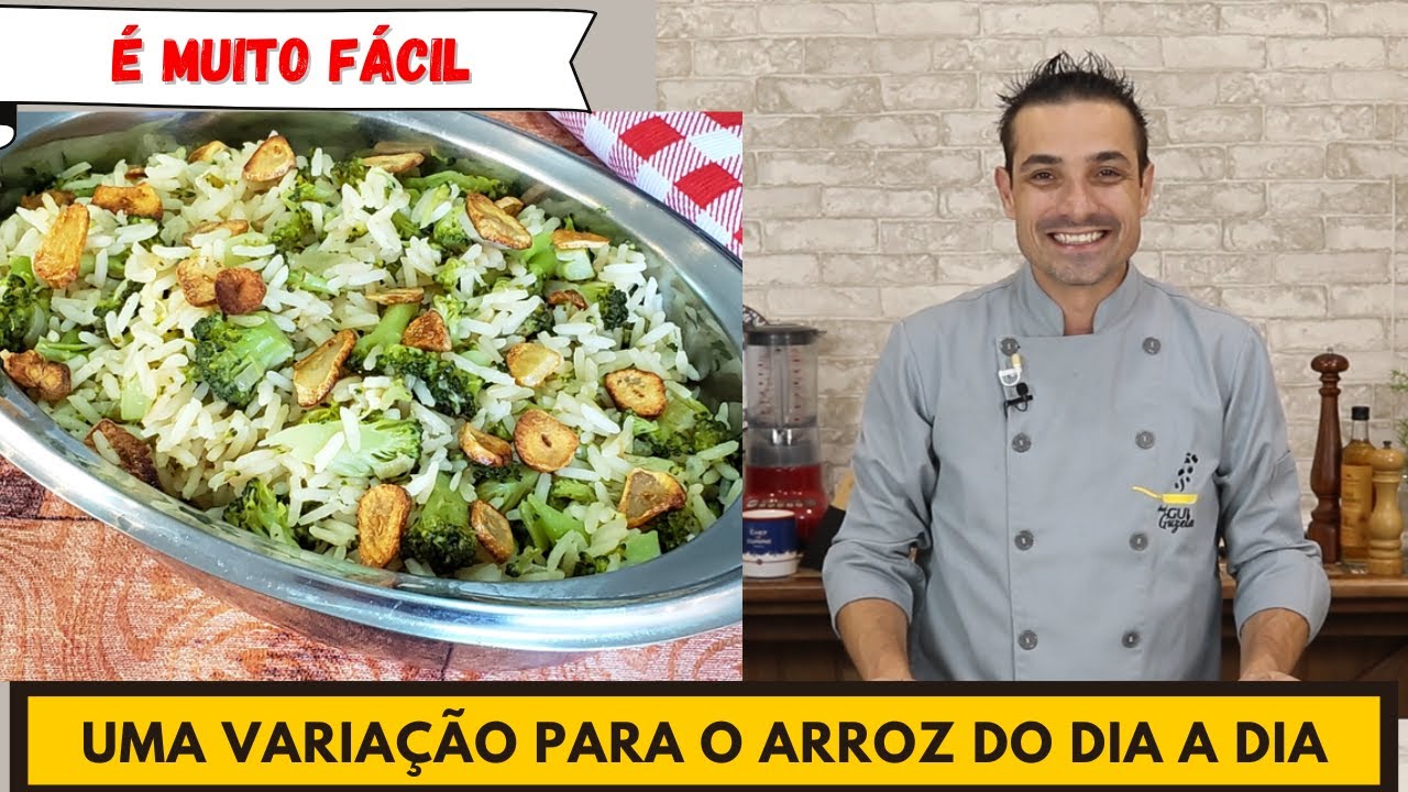 Varie teu arroz do dia a dia! ARROZ COM BRÓCOLIS E ALHO DOURADO