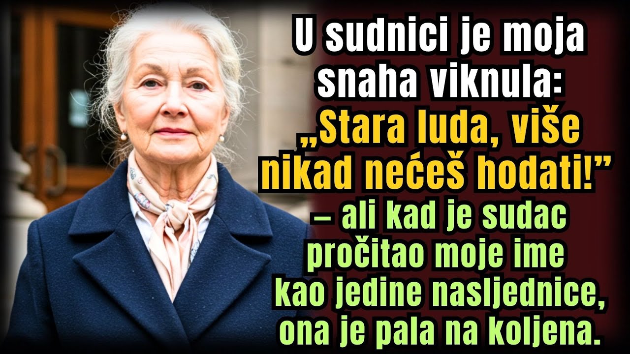 Na sudu snaha vikala: ‘Luda starice, nećeš ni hodati’ — ali kad čula da sam nasljednica, pala je na
