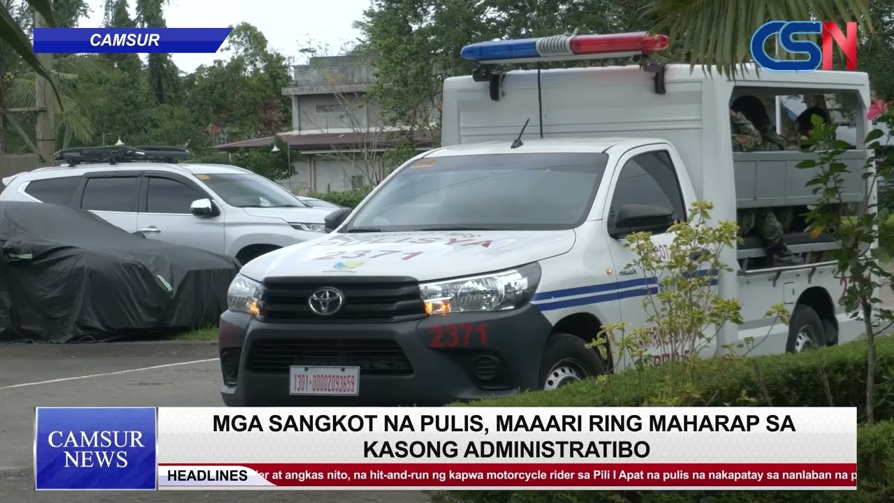 4 Na Pulis-Catanduanes na kasama ng napatay na preso sa Del Gallego na nanlaban umano, kinasuhan