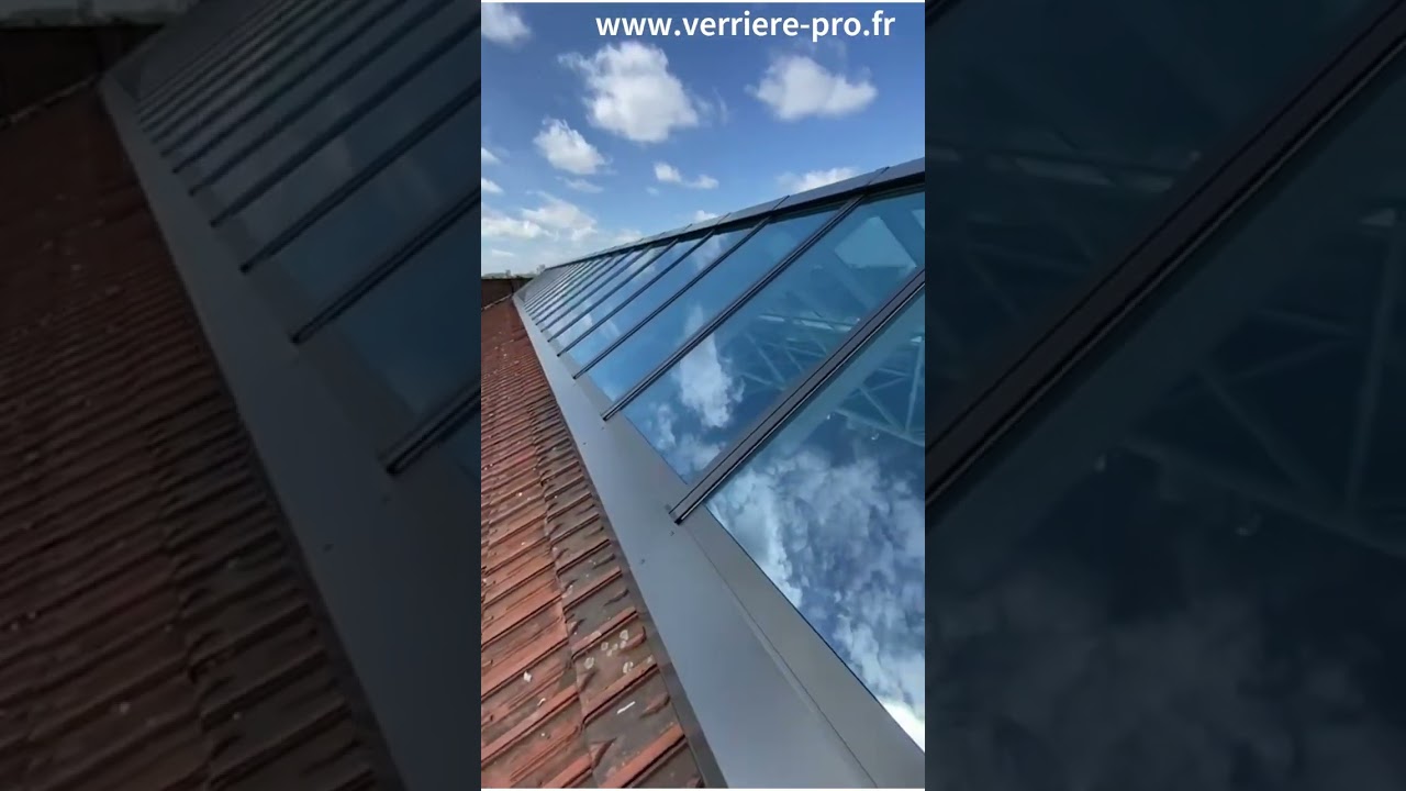 Verri&egrave;re de toit 2 pentes