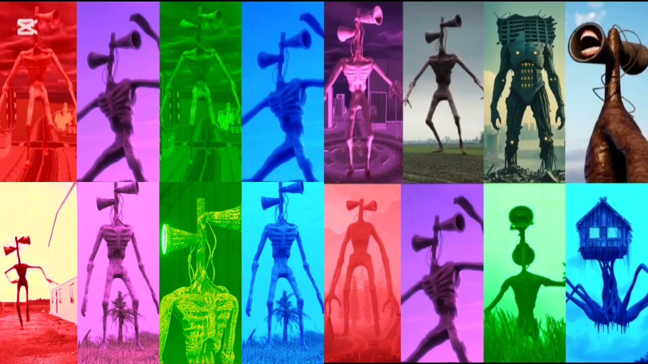 SIREN HEAD: Mega battle and     #sirenhead  #megabattle  #horrorvideo  #foundfootage