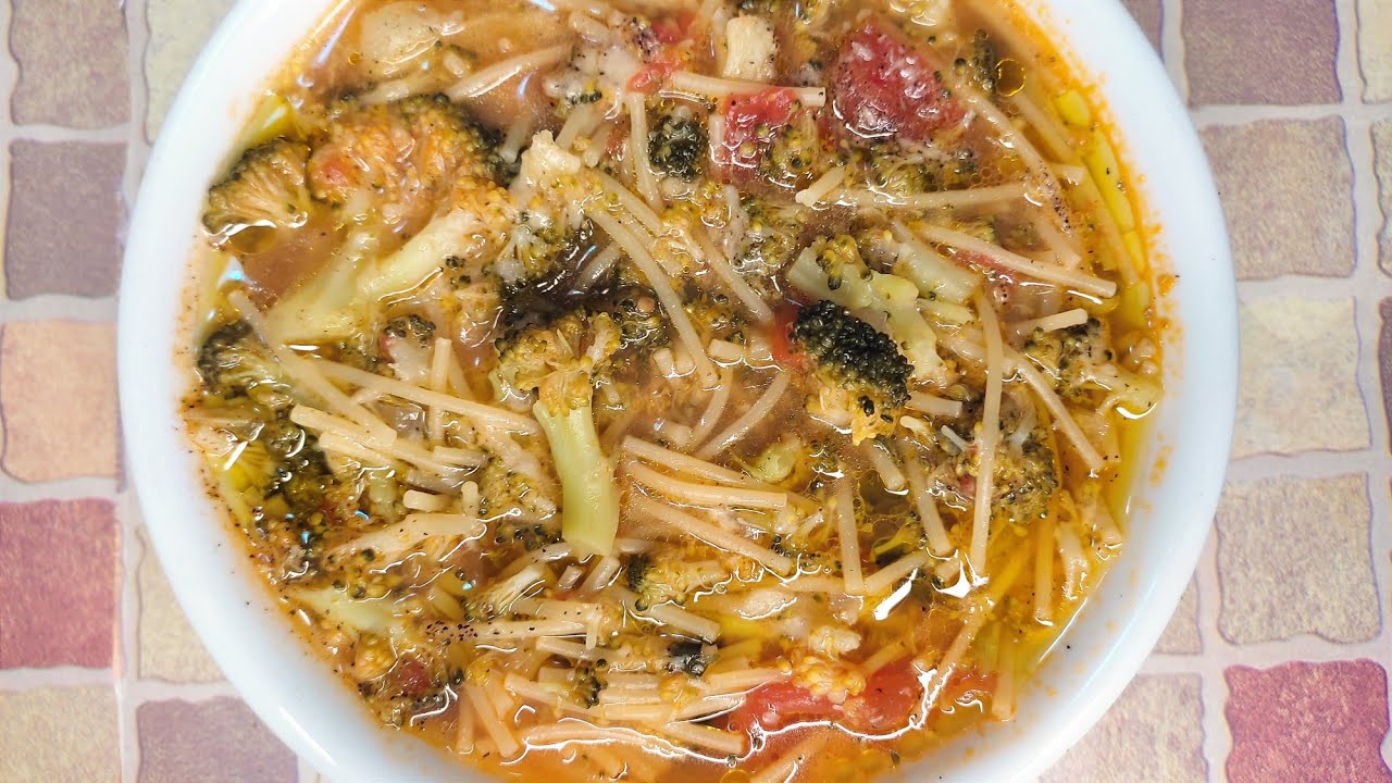 Minestra di broccoli | semplice sana e deliziosa 🤤🥦🍅 scusate per la lunga  assenza 🙏🏻🤧🥺