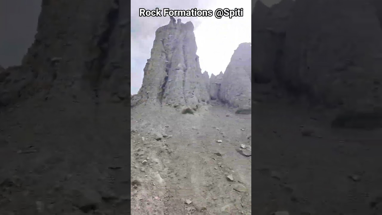 Different Rock formations found at the Split Valley...#rockformation #roadtrip #spitivalley #travel