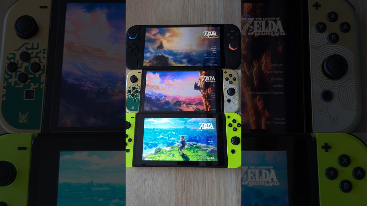 Zelda Breath Of The Wild- Nintendo Switch 2 vs Switch OLED vs Switch Speed Comparison