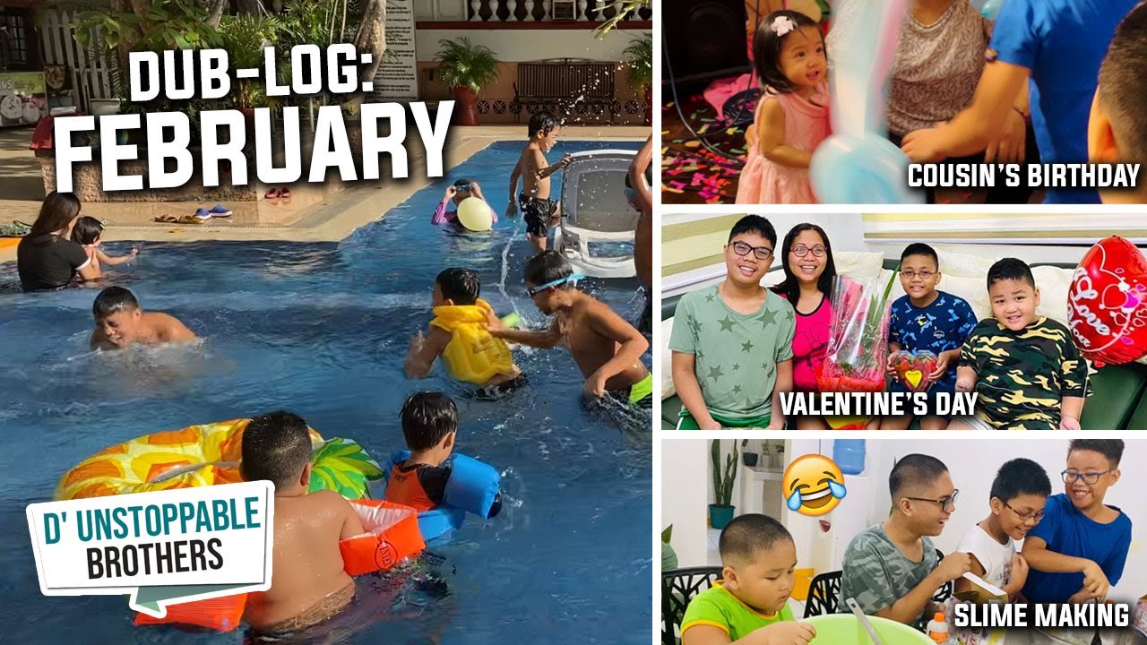 February Summary (Birthday Celebrations, Valentine's Day & Making a Slime) Vlog 32 #familyvlog