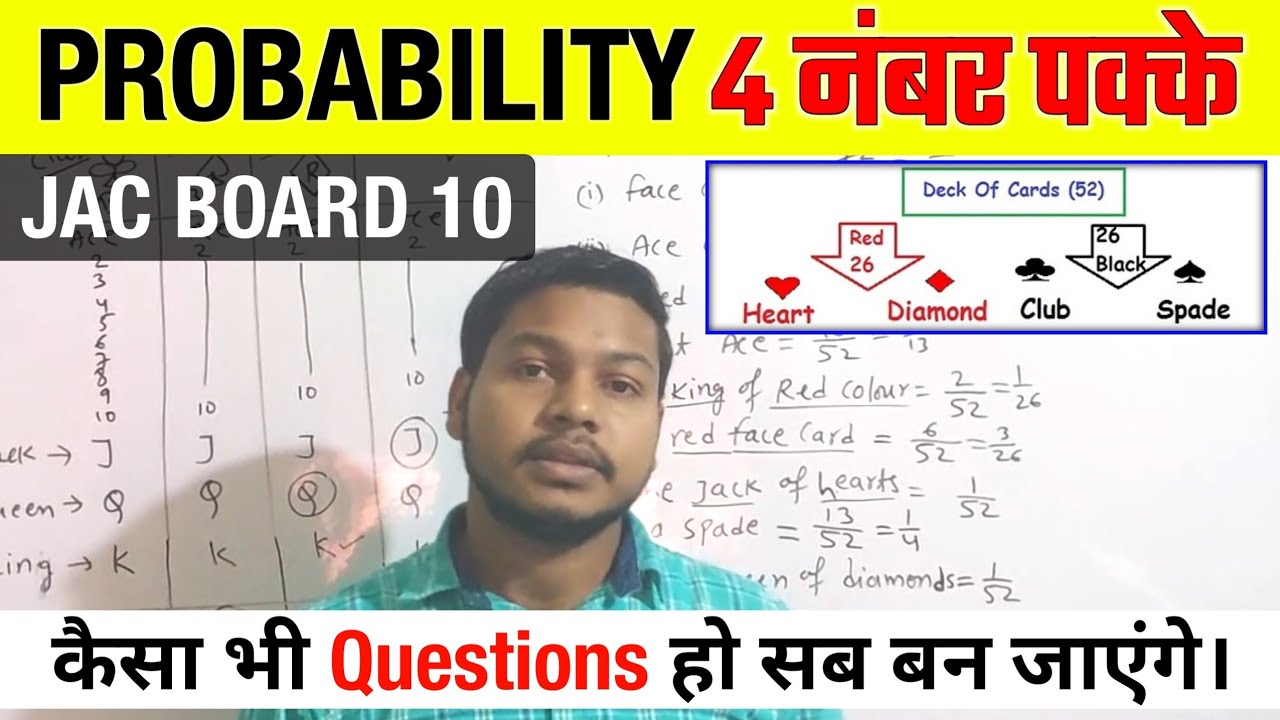 Probability Class 10 JAC Board | Easy Tricks | Maths 2026 by Shankar Sir