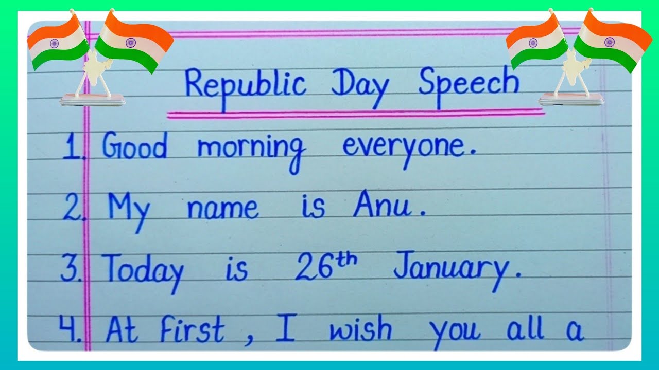 Speech On Republic Day 2022/Republic Day Speech In English/26 January Speech In English/Republic Day