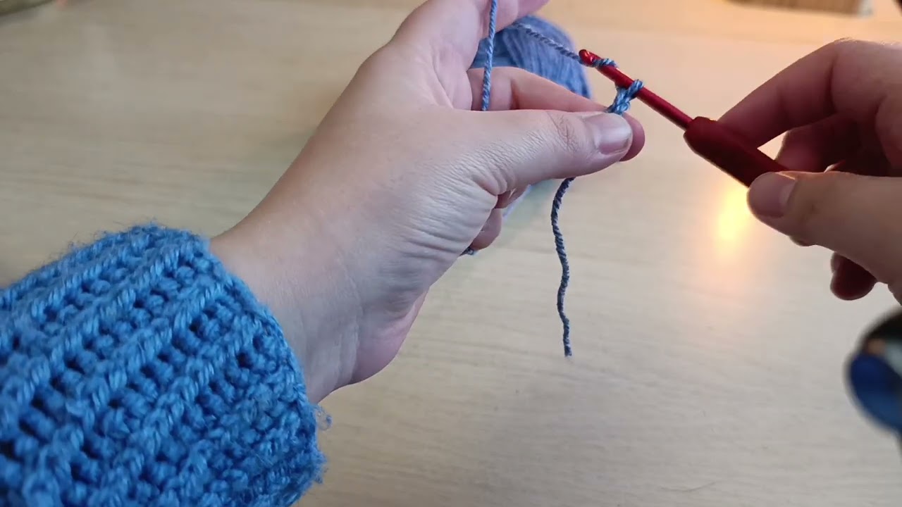 Jak zrobić oczko łańcuszka i półsłupek na szydełku?