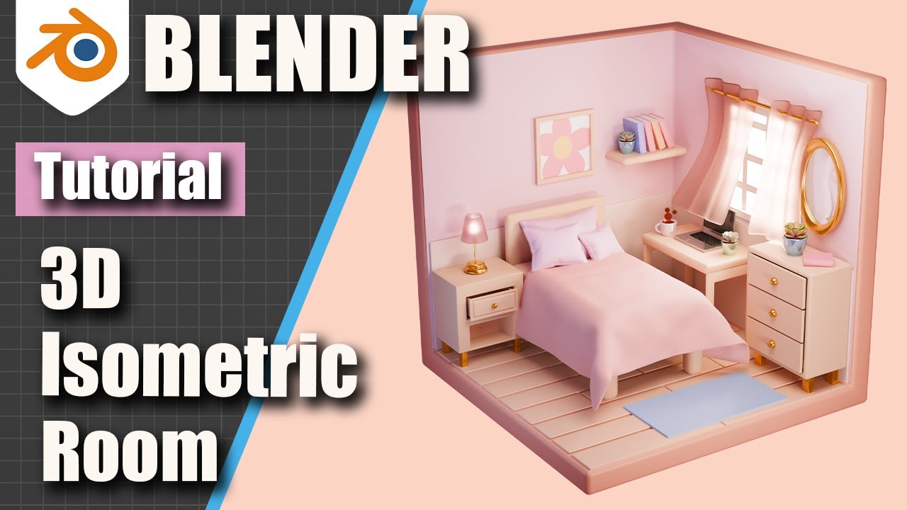 Blender 3D | Create a Blender Isometric Room in one Hour | Beginner Tutorial