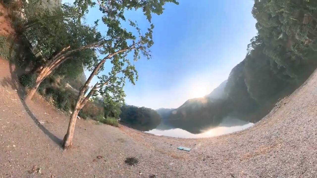 Morning stroll along Saat-taal Lake, Nainital District, Uttarakhand, India