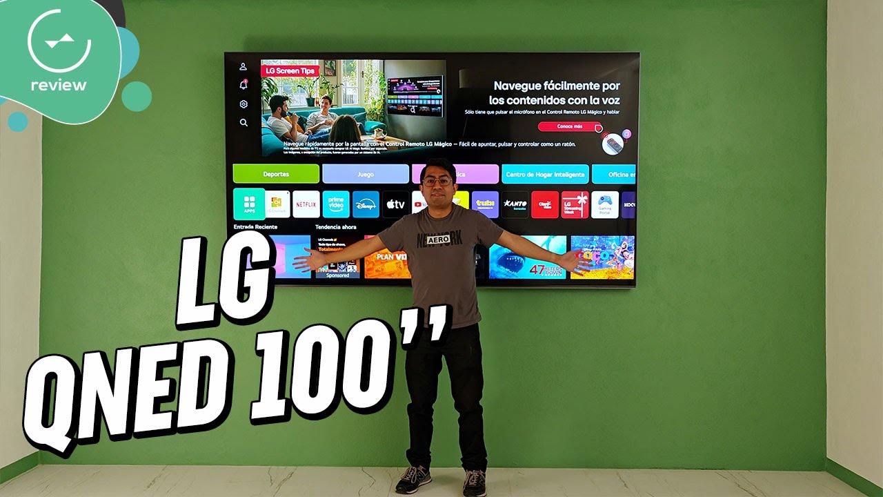 ENORME TV de 100 pulgadas | LG QNED evo AI con MiniLED 4K