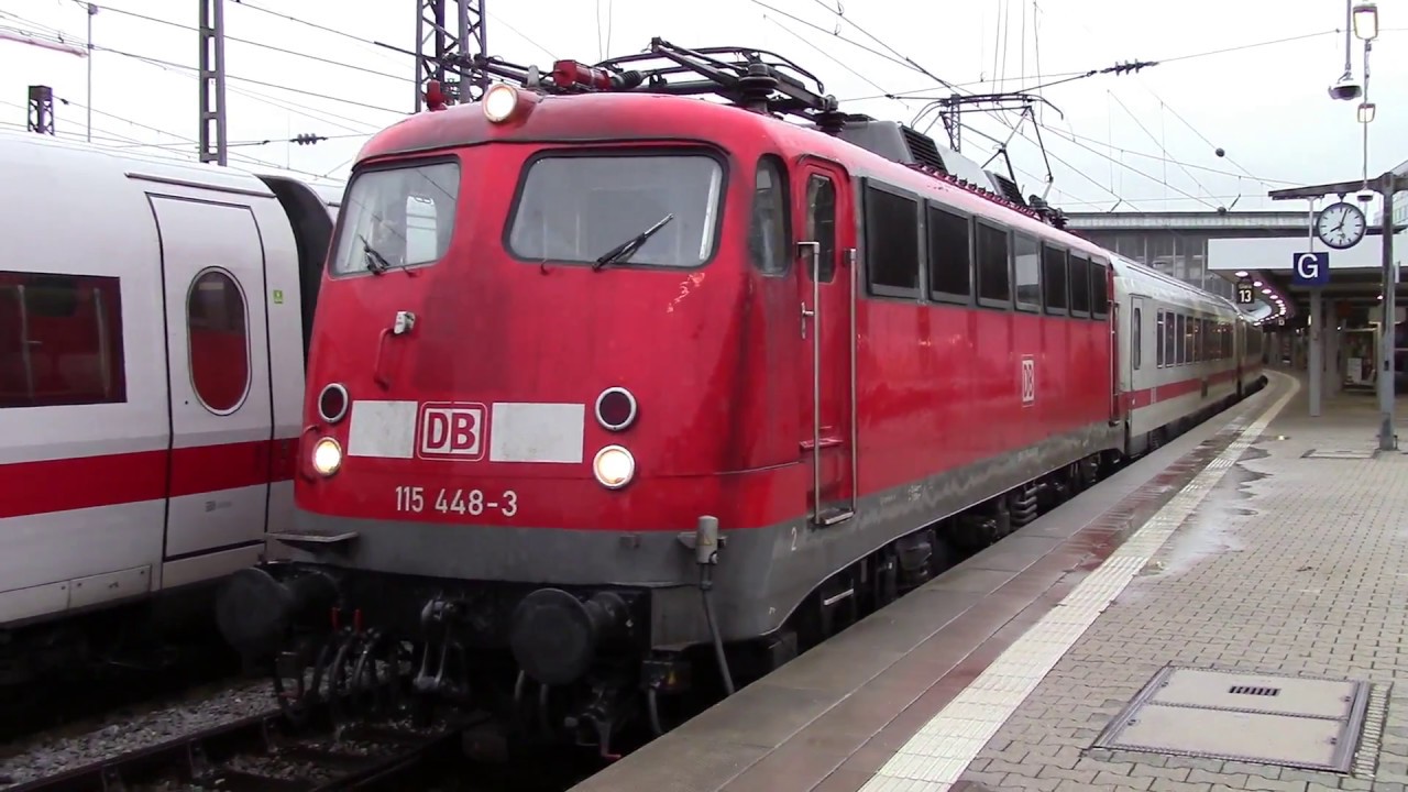 Br 115 448 mit CNL und Br 1116 mit &Ouml;BB Nightjet in M&uuml;nchen
